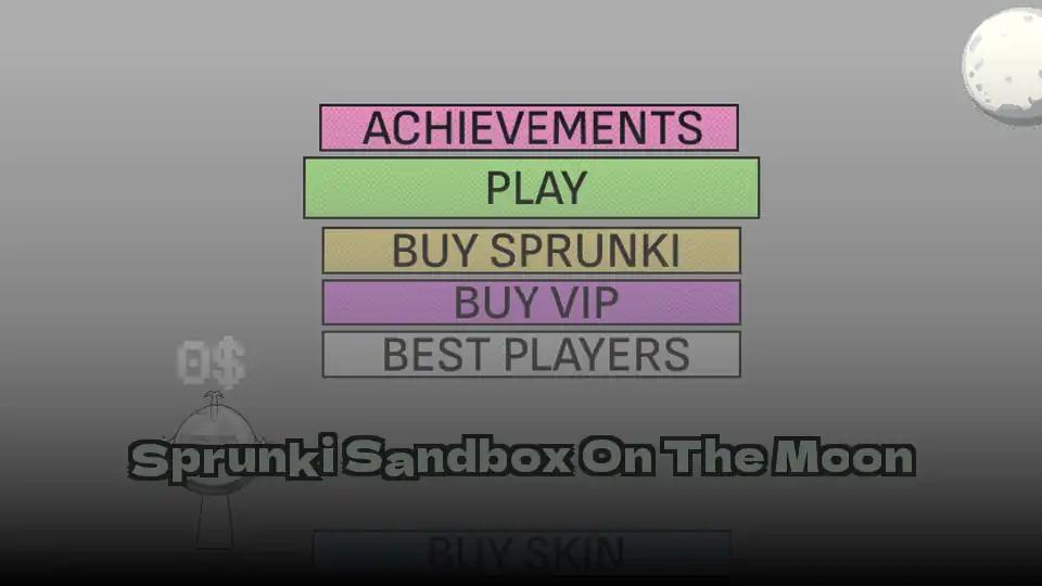Sprunki Sandbox On The Moon